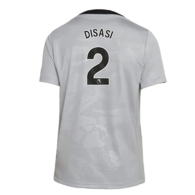 2024-2025 Chelsea Third Academy Pre-Match Shirt (Grey) - Kids (Disasi 2)