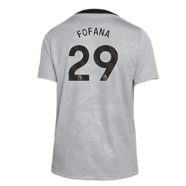 2024-2025 Chelsea Third Academy Pre-Match Shirt (Grey) - Kids (Fofana 29)