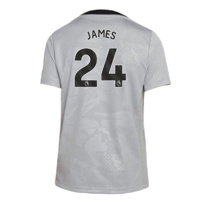 2024-2025 Chelsea Third Academy Pre-Match Shirt (Grey) - Kids (James 24)