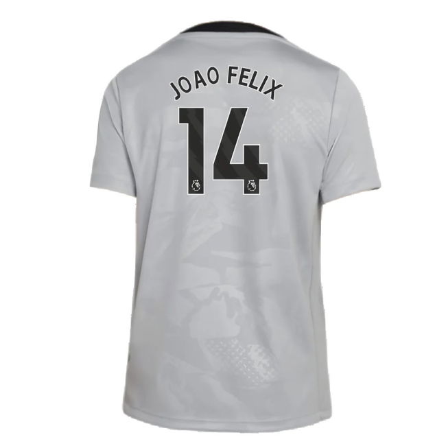 2024-2025 Chelsea Third Academy Pre-Match Shirt (Grey) - Kids (Joao Felix 14)