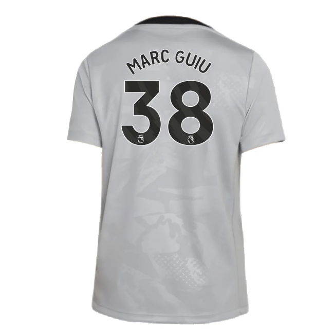 2024-2025 Chelsea Third Academy Pre-Match Shirt (Grey) - Kids (Marc Guiu 38)