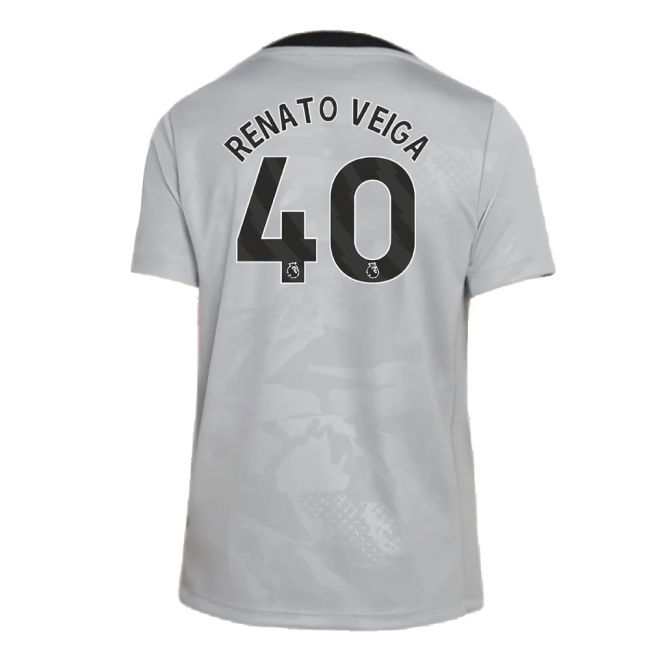 2024-2025 Chelsea Third Academy Pre-Match Shirt (Grey) - Kids (Renato Veiga 40)