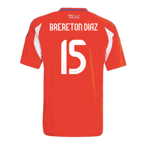 2024-2025 Chile Home Shirt (Kids) (BRERETON DIAZ 15)
