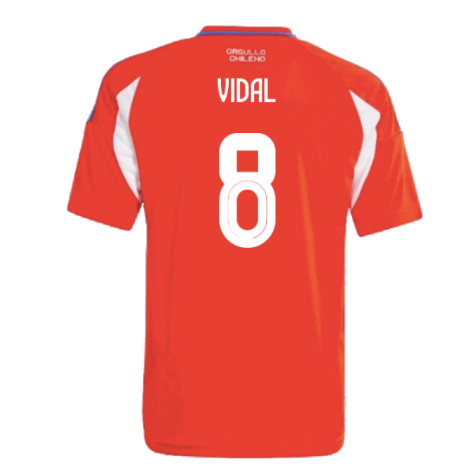 2024-2025 Chile Home Shirt (Kids) (VIDAL 8)