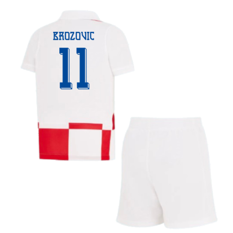 2024-2025 Croatia Home Mini Kit (Brozovic 11)