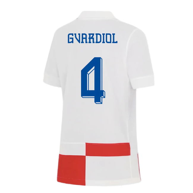 2024-2025 Croatia Home Shirt (Kids) (Gvardiol 4)