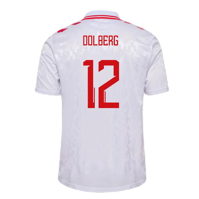 2024-2025 Denmark Away Shirt (Dolberg 12)
