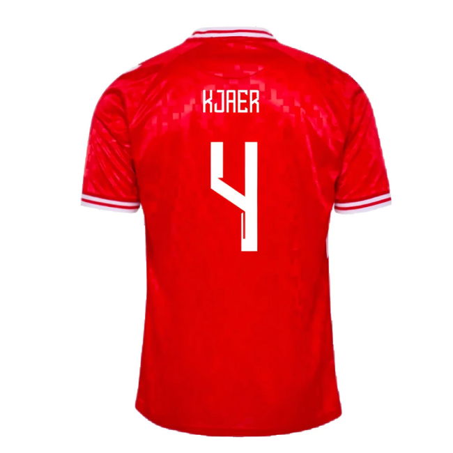 2024-2025 Denmark Home Shirt (Kjaer 4)