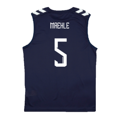 2024-2025 Denmark Sleeveless Training Jersey (Marine) (Maehle 5)