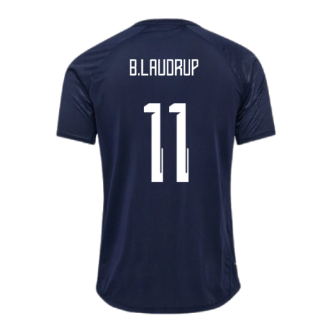 2024-2025 Denmark Training Jersey (Marine) (B.Laudrup 11)