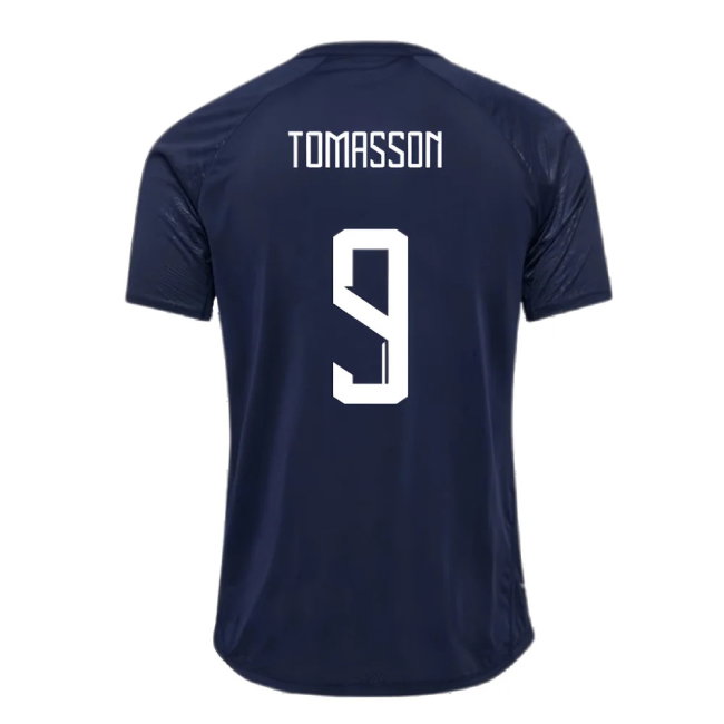 2024-2025 Denmark Training Jersey (Marine) (Tomasson 9)