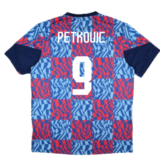 2024-2025 Dinamo Zagreb Matchday Tee (Blue) (Petkovic 9)