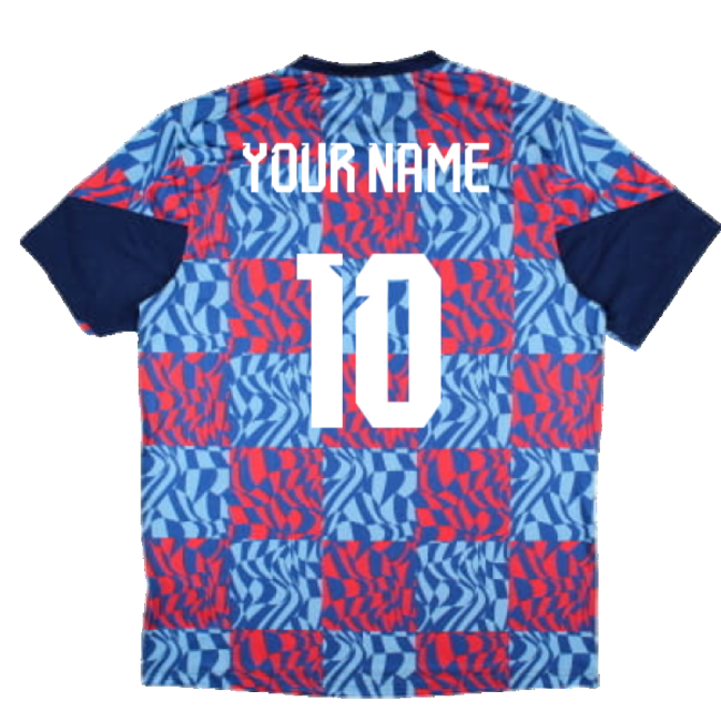 2024-2025 Dinamo Zagreb Matchday Tee (Blue) (Your Name)