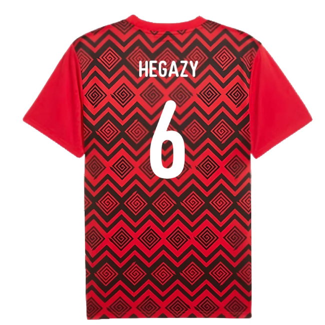 2024-2025 Egypt Prematch SS Jersey (Red) (Hegazy 6)