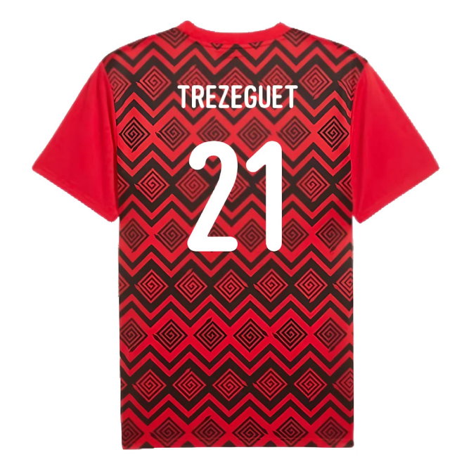 2024-2025 Egypt Prematch SS Jersey (Red) (Trezeguet 21)