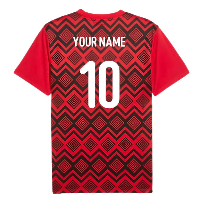2024-2025 Egypt Prematch SS Jersey (Red) (Your Name)