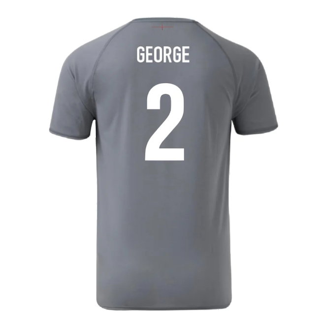 2024-2025 England Rugby Relaxed O2 Training Jersey (Grey) (George 2)