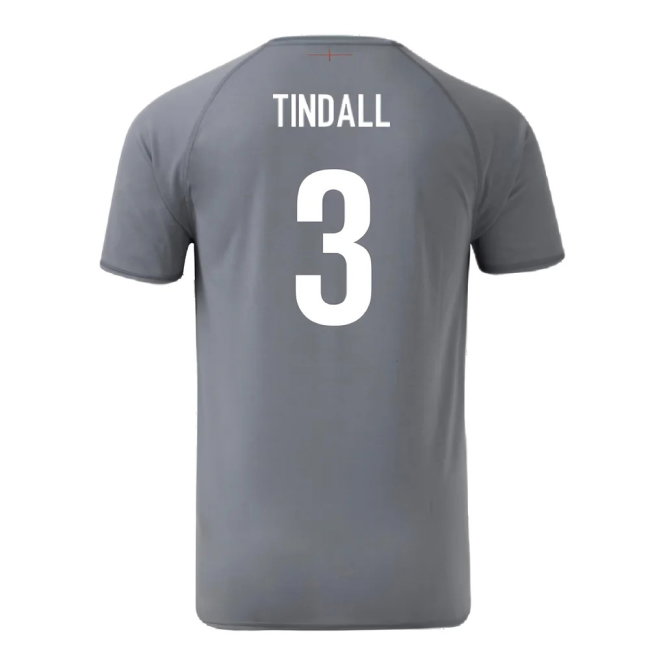 2024-2025 England Rugby Relaxed O2 Training Jersey (Grey) (Tindall 3)