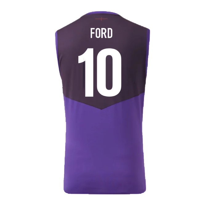 2024-2025 England Rugby Sleeveless Jersey (Violet) - Kids (Ford 10)