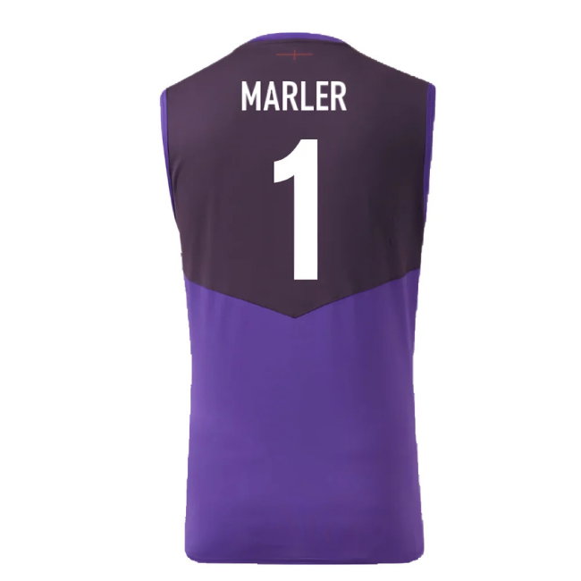 2024-2025 England Rugby Sleeveless Jersey (Violet) - Kids (Marler 1)