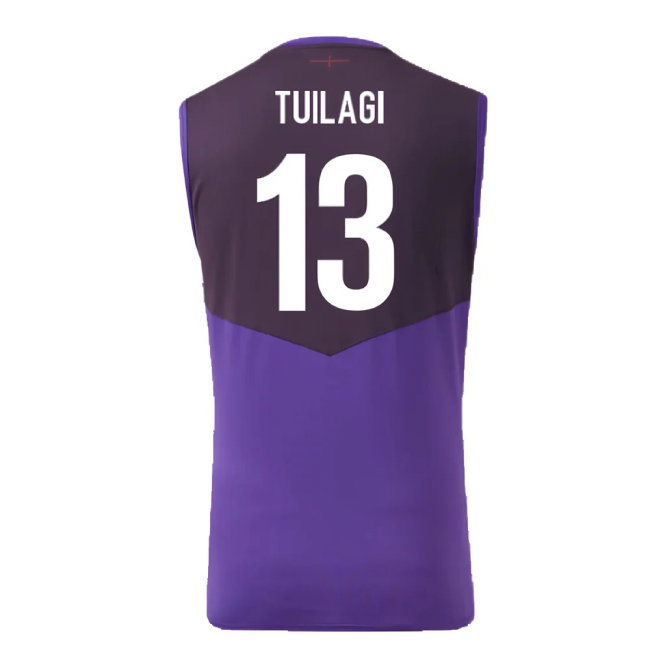 2024-2025 England Rugby Sleeveless Jersey (Violet) - Kids (Tuilagi 13)