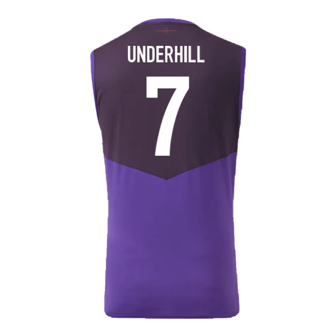 2024-2025 England Rugby Sleeveless Jersey (Violet) - Kids (Underhill 7)