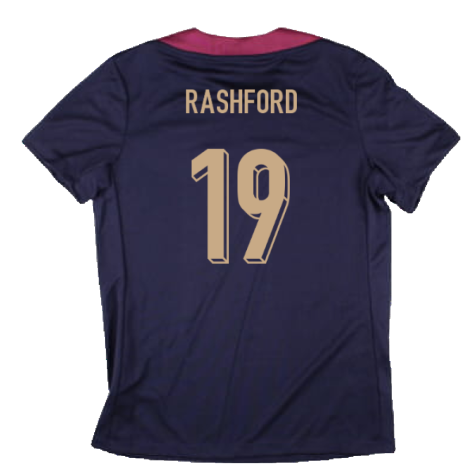 2024-2025 England Strike Dri-Fit Shirt (Purple Ink) - Womens (Rashford 19)