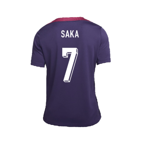 2024-2025 England Strike Training Shirt (Purple Ink) (Saka 7)