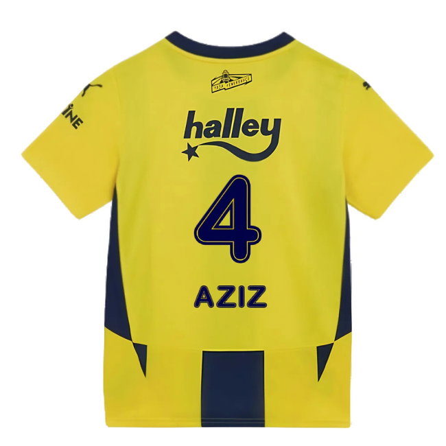 2024-2025 Fenerbahce Home Shirt (Kids) (Aziz 4)