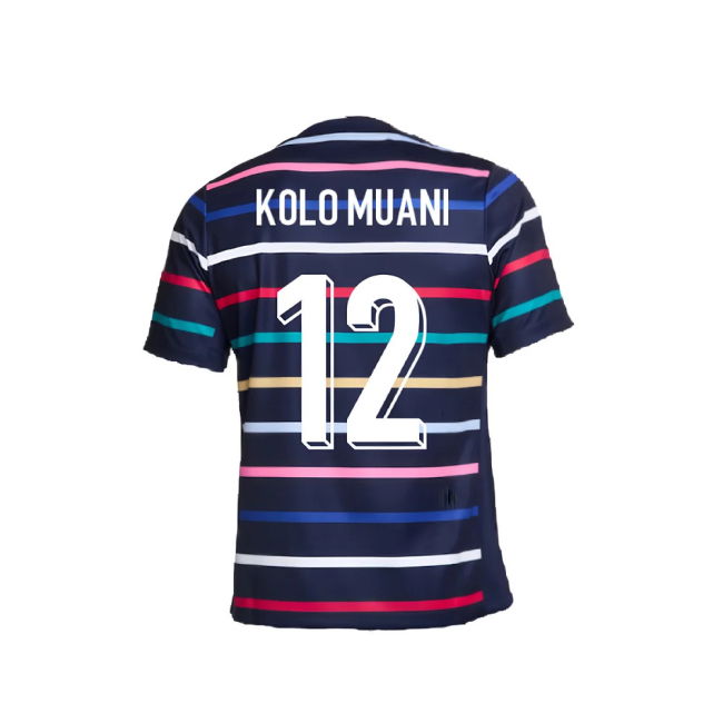 2024-2025 France Academy Pro Home Pre-Match Top (Navy) (Kolo Muani 12)