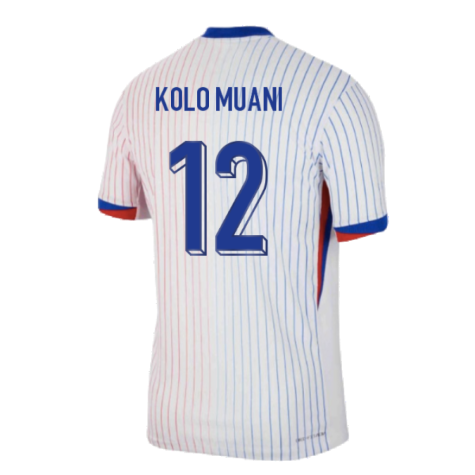 2024-2025 France Away Dri-ADV Match Shirt (Kolo Muani 12)