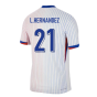 2024-2025 France Away Dri-ADV Match Shirt (L.Hernandez 21)