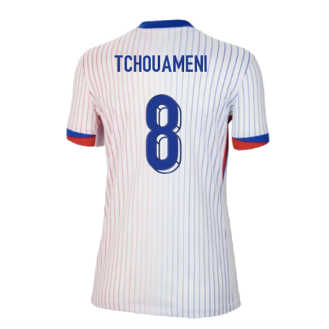 2024-2025 France Away Shirt (Womens) (Tchouameni 8)