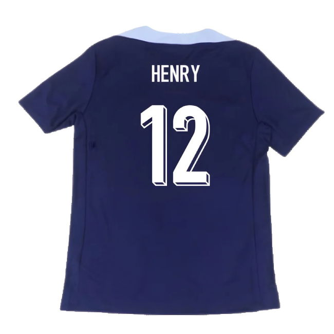 2024-2025 France Dri-Fit Strike Training Shirt (Navy) (Henry 12)