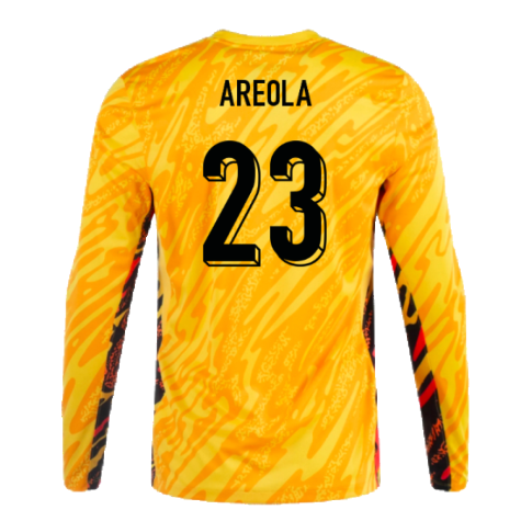 2024-2025 France Home LS Goalkeeper Shirt (Yellow) (Areola 23)