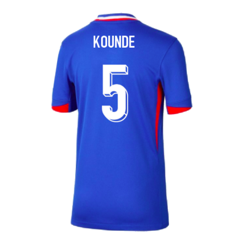 2024-2025 France Home Shirt (Kids) (Kounde 5)