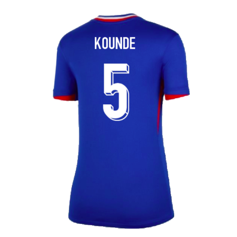 2024-2025 France Home Shirt (Womens) (Kounde 5)