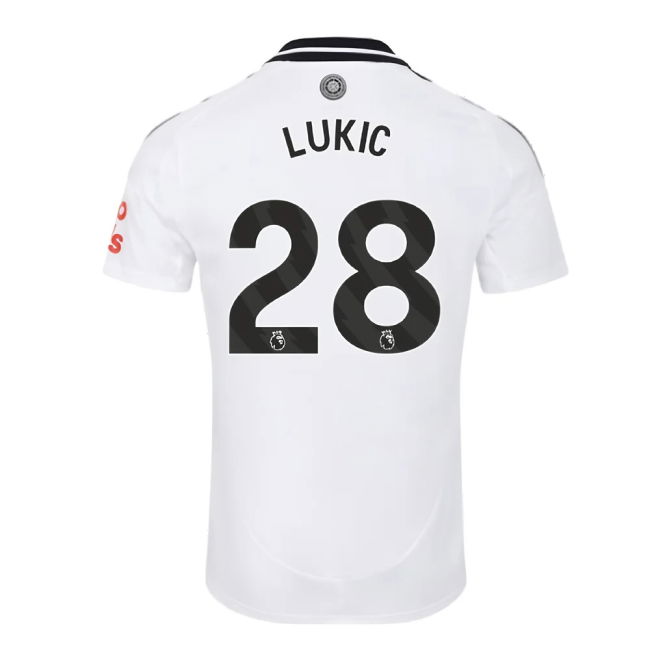 2024-2025 Fulham Home Shirt (Lukic 28)