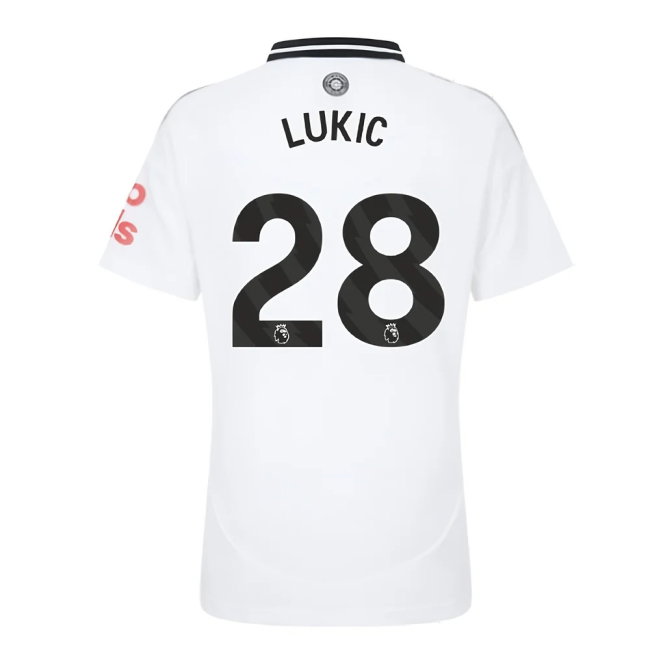 2024-2025 Fulham Home Shirt (Womens) (Lukic 28)