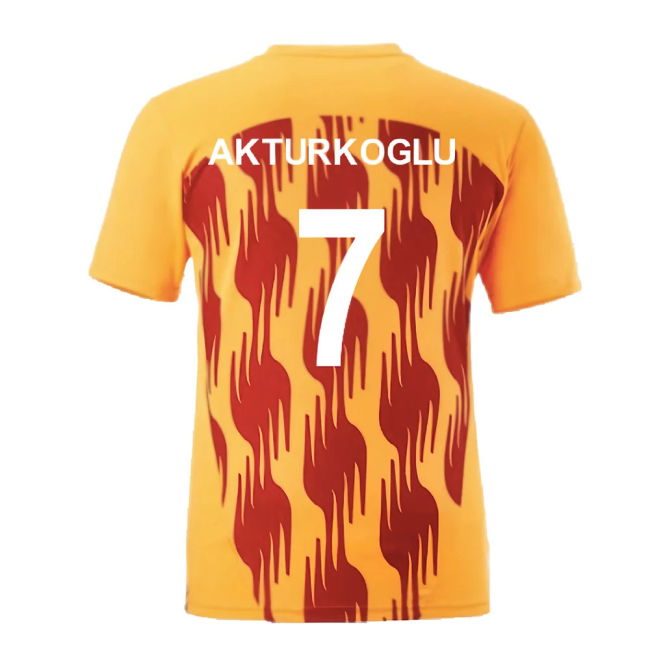 2024-2025 Galatasaray Pre-Match Shirt (Orange) (Akturkoglu 7)