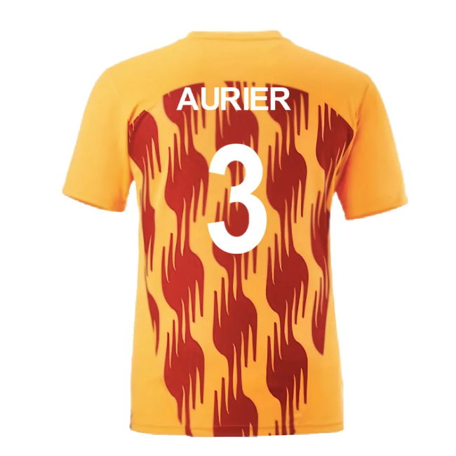 2024-2025 Galatasaray Pre-Match Shirt (Orange) (Aurier 3)