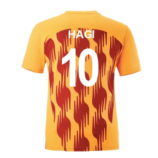 2024-2025 Galatasaray Pre-Match Shirt (Orange) (Hagi 10)