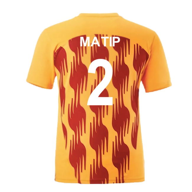 2024-2025 Galatasaray Pre-Match Shirt (Orange) (Matip 2)
