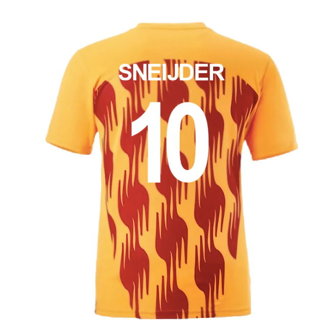 2024-2025 Galatasaray Pre-Match Shirt (Orange) (Sneijder 10)