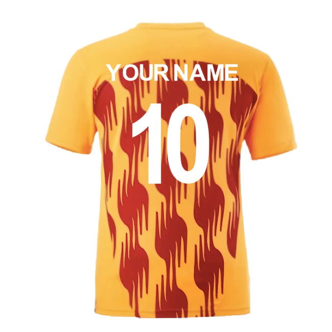 2024-2025 Galatasaray Pre-Match Shirt (Orange) (Your Name)