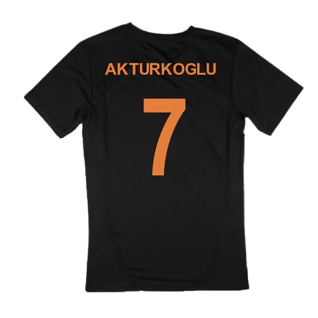 2024-2025 Galatasaray Training Jersey (Black) (Akturkoglu 7)