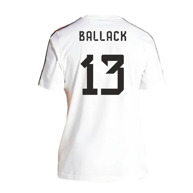 2024-2025 Germany 3S DNA Tee (White) (BALLACK 13)