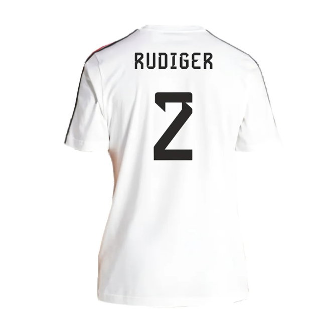2024-2025 Germany 3S DNA Tee (White) (Rudiger 2)