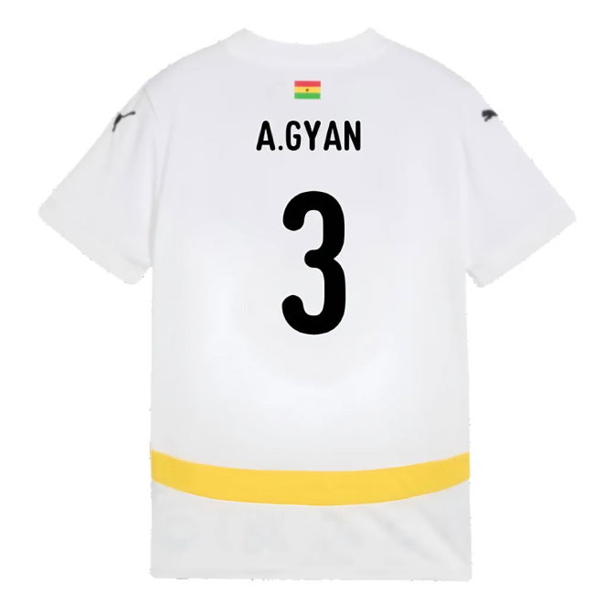 2024-2025 Ghana Home Shirt (Kids) (A.Gyan 3)