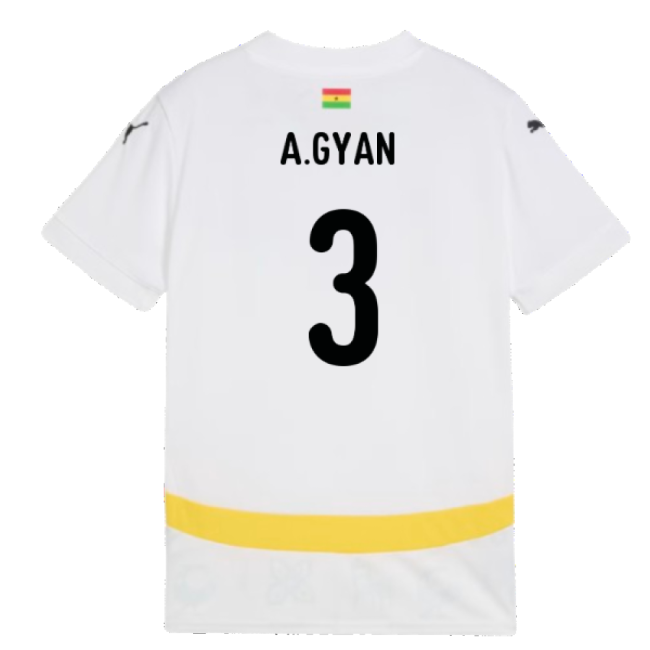 2024-2025 Ghana Home Shirt (Kids) (A.Gyan 3)
